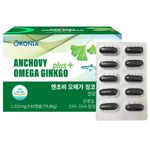 [ORONIA] Anchovy Omega Ginkgo Plus_Brain Health, Improve Memory, Improve Blood Circulation, Improve Blood Triglycerides, Eye Health_Made in Canada